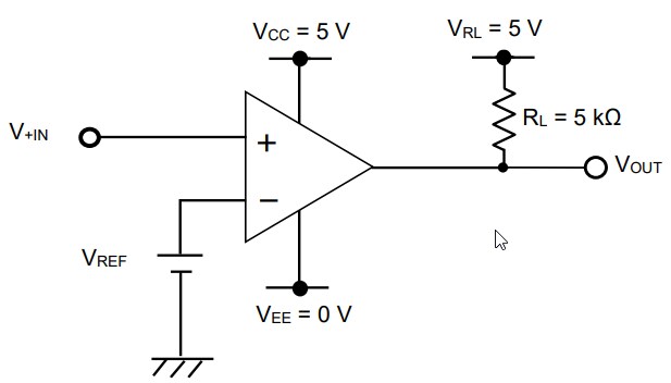 Application Circuit Diagram - ROHM Semiconductor LM8391G-LB Ground Sense Comparator